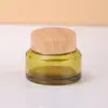 Botella de Vidrio Transparente con Hombro Inclinado para Crema Botella Portátil Dispensadora de Crema Facial Botella de Muestra para Viaje Botella Marrón Opaca para Crema de Ojos Transfronterizo