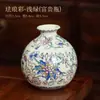 Esmalte cerámico mini jarrón de flores al por mayor decoración de juego de té maceta de cerámica hidropónica decoración del hogar