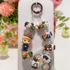 Original Genuino Bubble Mart Serie Fábrica de Café Lindas Cuentas Pintadas a Mano DIY Exquisita Cadena para Funda de Teléfono