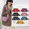 Nueva Bolsa de Mamá Portátil de Tela Oxford Moderna Simple Multicapa de Mediana Edad Bolso de Hombro Atmosférico Combinable Bolso Cuadrado Pequeño Cruzado