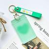 Estilo Ins Estuche Transparente para Tarjeta de Estudiante Insertable Anti-pérdida Bolsa para Tarjeta de Autobús y Comida Punto Pequeño Fresco Estuche Protector para Hombres y Mujeres