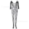 Peça Única de Malha Jacquard de Alta Qualidade com Padrão de Dragão, Manga Longa, Recortes Vazados, Roupa Sexy de Malha Transparente, Direto da Fábrica W209