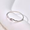 Anillo simple de un solo diamante estilo ins japonés y coreano para mujer, diseño de moda, personalidad, anillo Joker, no se decolora, venta al por mayor de fabricantes