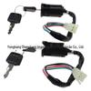 2 Conjuntos de Interruptores de Chave de Ignição de 4 Pinos Adequados para Veículos ATV Off-Road e Pocket Bikes de 50cc-125cc