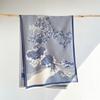 Lenguaje de las Flores de Paisaje Invierno Oficina Imitación Cachemira Bufanda Cálida para Madre Estilo Chino Flor Vintage Chal para Aire Acondicionado
