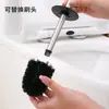 Cepillo para Inodoro de Acero Inoxidable Grado de Ingeniería 304 Sin Rincones Muertos, Juego de Cepillos de Limpieza para Baño Montado en Pared