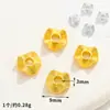 Colgante Geométrico de Aleación de Oro Estilo Chino Tradicional Chapado en Oro de 18 Quilates con Esmalte, Cuentas Espaciadoras de Plata, Cuentas Sueltas Accesorios para Joyería DIY