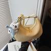 Bolsa de Nicho para Mulheres 2025 Nova Moda Casual Simples Bolsa de Ombro Único Transversal de Nicho para Trabalho e Deslocamento Bolsa de Bolinho