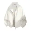 2026 Invierno Nuevo Chaqueta de Algodón para Hombre con Cuello Alto Maillard Talla Grande Ropa Exterior Chaqueta Cálida Holgada para Hombre Ropa de Algodón Hombre
