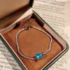 Colar com Pingente Octogonal Clássico de Cabeça de Touro com Corte Rosa Paraíba, Brincos de Diamante Coloridos, Anel de Diamante Rosa, Pulseira Azul Oceano