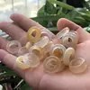Acessórios de Anel de Corrida de Ágata Natural Bonito, Anel de Calcedônia Cristal de Gelo Pulseira DIY Brinquedo de Mão Acessórios de Anel de Corrida Atacado