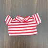 Boneca Fofa 10cm Boneca de Manga Curta Listrada Roupas para Boneca Vestir Boneca 17cm Roupas Pequenos Acessórios Gato Kt Atacado