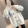 Nuevo cárdigan de punto de chenilla para otoño e invierno, suéter holgado de estilo perezoso transfronterizo, top de moda, abrigo elegante para mujer