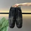 0951 Jeans Masculino 2026 Nova Coleção Primavera e Outono Estilo Coreano Calça de Perna Curva Calças Longas Infantis Roupas de Outono para Menino Calças