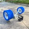 Accesorios para remolque de lancha de motor rodillo quilla rueda inferior azul rodillo remolque yate remolque de barco inflable accesorios de rodillo