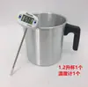 Vela DIY 1.2L Olla para Velas Mecha de Vela Centro de Hierro Patrón de Solapa Fruncida Frasco para Velas Juego de Mechas para Velas
