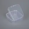 Caja de Plástico Transparente Cuadrada de 5.5 cm Pegatina Caja de Empaque para Joyería de Cuentas Pequeñas Caja de Almacenamiento para Cuentas Perler Caja Organizadora para Pasadores de Cabello Artículos Varios
