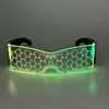2024 nueva tecnología de gafas plegables barra de gafas luminosas gafas de discoteca gafas de fiesta coloridas transfronterizas