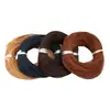 Corda Redonda de Couro Sintético DIY Pulseira de Corda Elástica Colar Material para Joias Lanyard de Boneca Acessórios Corda de Pingente Pequeno