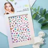 Adesivos de strass brilhantes, decorações de leque, enfeites de strass coloridos, acabamento de pérolas, materiais para artesanato DIY, atacado para vendas transfronteiriças