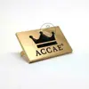 Letrero de hardware personalizado diadema aleación metálica placa de nombre estampado personalizado cobre logo de coche placa de hierro placa de número de puerta