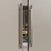 Manija Moderna para Puerta Principal de Vidrio con Marco Manija para Puerta de Madera Maciza Acero Inoxidable Restaurante Club Hotel Habitación Privada