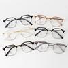 Gafas TR irregulares para hombres y mujeres con la misma ceja, montura media, anti-luz azul, nuevas gafas de miopía personalizadas con montura lisa