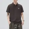 Estampado de Silicona 3D Verano 2026 Camisa Polo Delgada de Manga Corta Camiseta para Hombre Top