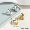 Pendientes de Celebridad de Internet Europeos y Americanos Moda Ins Diseño Simple Corazón de Melocotón Forma de Corazón Pendientes Retro Elegantes Versátiles para Mujer