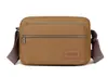 Bolso bandolera para hombre de lona, bolso de hombro, tamaño grande, color sólido, tela gruesa, bolso de hombro para hombre, duradero.