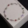 Pulsera cruzada de circonita de color retro popular transfronteriza europea y americana, pulsera elegante de estilo frío para mujer, pulsera de alto sentido, venta al por mayor