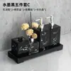 Juego de Lavabo para Baño Taza para Enjuague Bucal Familiar Taza para Cepillo de Dientes Patrón de Mármol para Pareja Suministros de Baño Simples de Lujo Ligero