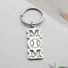 Comercio Exterior Transfronterizo Estilo Deportivo Fútbol Baloncesto Mamá Día de la Madre Acero Inoxidable Llavero Colgante Accesorios