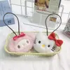 Peluche Sanrio Muñeco de Peluche Kulomi Muñeco de Dibujos Animados Colgante Accesorios para Colgar DIY Colgante para Pareja Accesorios para Bolsas