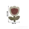 Em estoque Cor Tecido Bordado com Flores Adesivos Imitação Gancho de Mão Patch Tecido Decorativo para Roupas Bolsas Aplique Atacado
