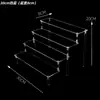 Soporte de Exhibición Acrílico Caja Transparente Estante de Almacenamiento para Figuras Escalera Multicapa Estante para Cajas Ciega de 4 mm de Espesor