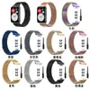 Para Huawei watch Fit Pulseira Milan Aço Inoxidável Metal Pulseira Três Contas TIA-B09 Pulseira Tecida de Nylon