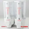 Dispensador de Jabón de Doble Cabezal Dispensador de Jabón Montado en Pared Caja de Champú para Hotel Caja de Ducha Botella de Jabón Gel de Ducha