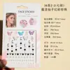 Transfronterizo Nuevo 3D Magia Hada Estéreo Mariposa Pegatinas Faciales Pegatinas de Diamante Pegatinas de Diamante para Maquillaje Pegatinas de Perlas Accesorios Faciales