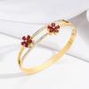 Pulsera de moda transfronteriza pulsera de joyería para mujer pulsera acero inoxidable con taladro hueco hebilla de acero titanio joyería simple coreana