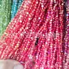 Cuentas de cristal para pastel redondas de 4 mm, obleas, doble vidrio plano, accesorios para joyería hechos a mano, aretes, collar, pasador, diadema DIY