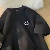 2026 Camiseta de Verano para Jóvenes Hombres, Manga Corta Holgada, Nueva Tendencia, Estilo Hong Kong, Atractiva, Media Manga, 1/2 Pieza