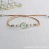 Jingdezhen cerámica flor natural real pulsera Cuentas de vidrio Cielo Estrellado estilo coreano pulsera fresca regalo para pareja de estudiantes