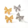 Pendientes de Acero de Titanio con Mariposas y Medusas Modernos y Sencillos 2025 Nuevos Pendientes Transfronterizos Europeos y Americanos de Lujo Ligero para Mujer