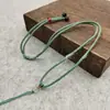 Cordón ajustable con diseño de piña, hilo de colores, cordón colgante con cuentas de ágata, cordón suave y resistente al desgaste, hilo de jade.