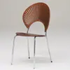 Cadeira de Jantar Nórdica para Uso Doméstico, Cadeira Retro da Moda, Cadeira Criativa Simples em Formato de Concha, Cadeira de Sol com Encosto