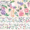 Fita Adesiva para Diário Pet Estilo Fresco Donghong Rosa Brilhante Ouro Laser Concha Tinta de Cristal Claro Fita Adesiva para Diário DIY