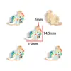 Colgante de aleación de poni unicornio con goteo de aceite de venta caliente transfronterizo Colgante para collar hecho a mano DIY Llavero Accesorios de joyería