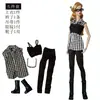 Conjunto de roupas para boneca de 30cm, boneca multiarticulada pode usar roupas casuais, sapatos, óculos, combinação