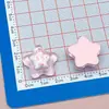 Pinza para el pelo de estrella de cinco puntas con estampado de frutas de colores transparente, banda para el pelo, pinza para el pelo, parche de hebilla de zapato DIY con pegamento de crema, accesorios de resina